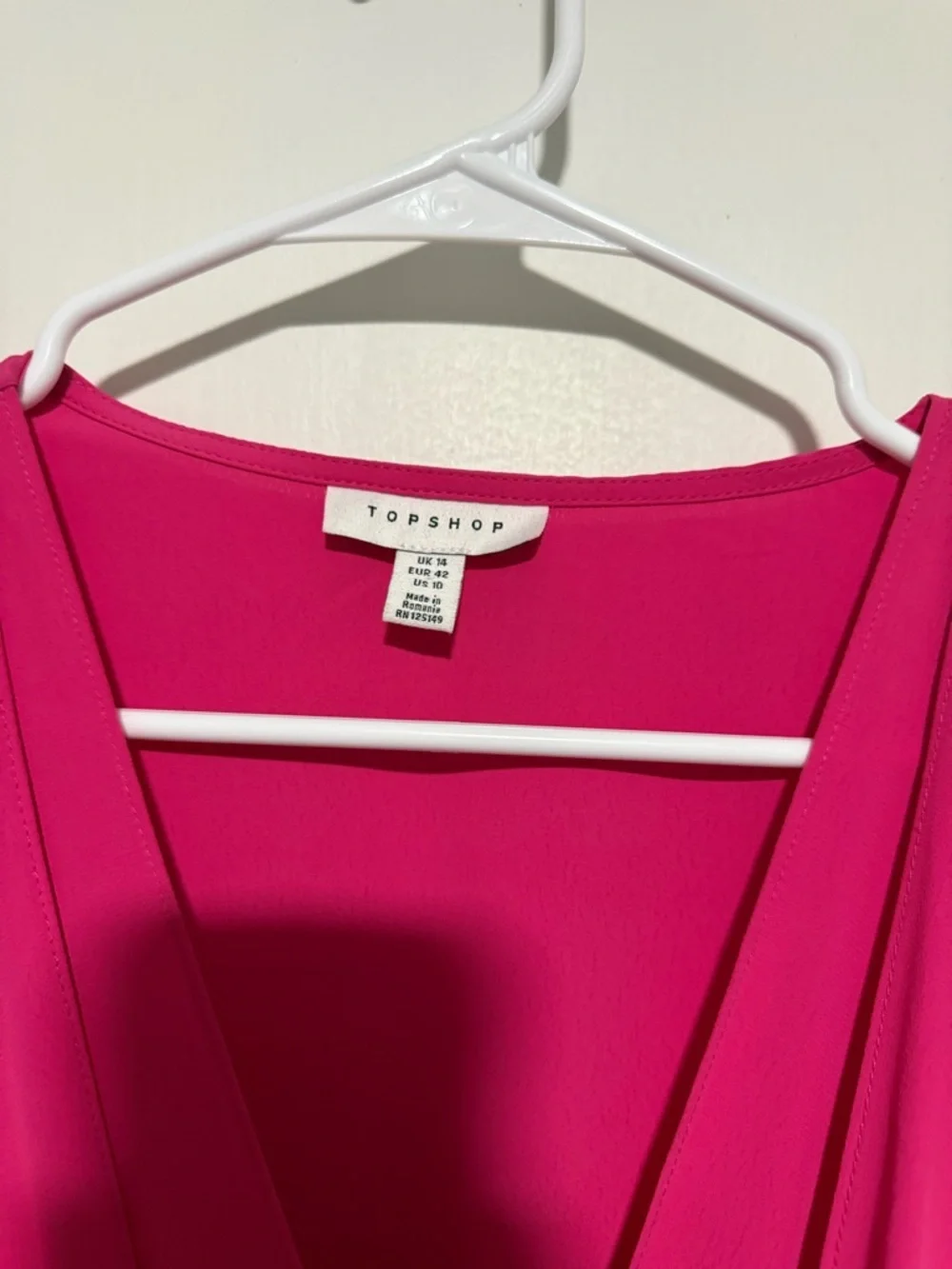 Topshop Tiffany Knot Mini Dress Bubblegum size 10 - Picture 5 of 5